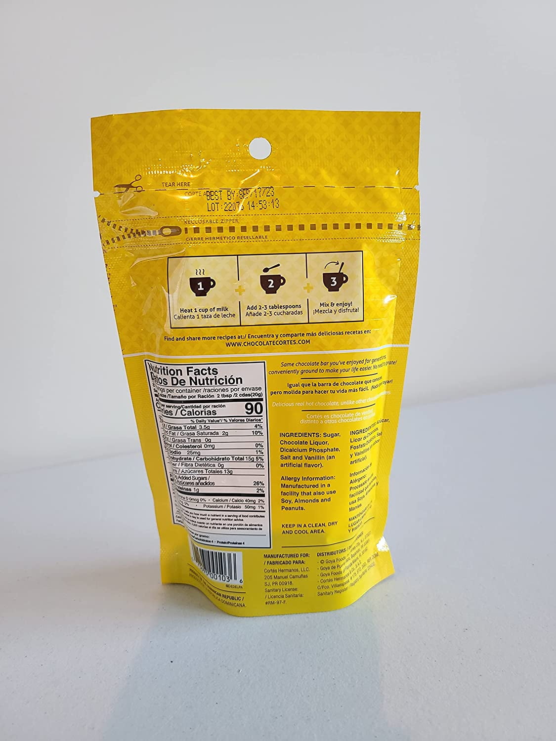 Cortes Ground Chocolate, 6 oz