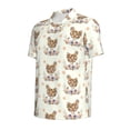 thumbnail image 2 of Balery Flower Chicken Printed Men’s Short Sleeve Polo Shirt, Midweight Men's Shirt,Golf Polo shirts -4X-Large, 2 of 9