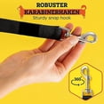 thumbnail image 2 of Educational Dog Leash In Graphite Black, Strong And Adjustable In 3 Different Lengths (2.5*1.55m) Dog Leash, Double Leash, Braided, Rope Leash, Adjust, 2 of 5