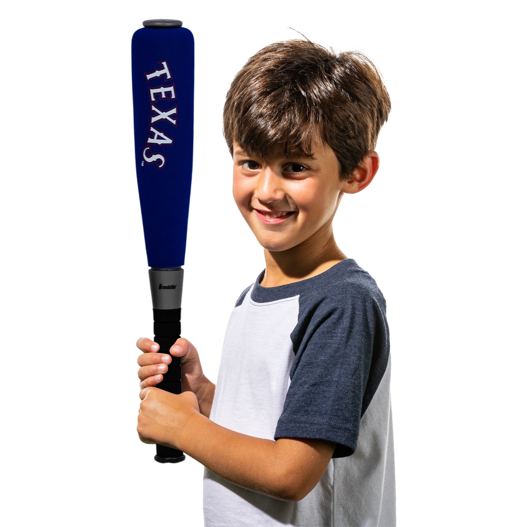 Franklin Sports MLB Texas Rangers Foam Bat + Ball Set, 21 in