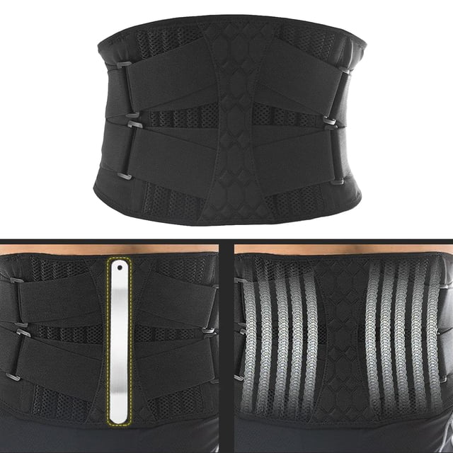 Cinturón de soporte de cintura Salvador Soporte para la espalda con Correas Traseras Ajustables XL