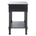 thumbnail image 3 of SAFAVIEH Haines Solid Rustic 1 Drawer Accent Table, Black, 3 of 7