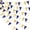 Blue/Gold, variant on 48 Red Plaid Triangle Pennant Banner - 4 Strings (12 Flags Each), 2.5m per String, Triangle Bunting Garland for Wedding, Birthday, Christmas, Festival, Outdoor & Indoor Decorations。