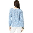 thumbnail image 2 of Lilly Pulitzer Women's Camryn Tunic Shirt, Lunar Blue Palm Beach Petals Medium, 2 of 3