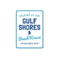 thumbnail image 2 of Gulf Shores Beach House Novelty Sign, Metal Wall Decor - 10x14 inches, 2 of 4