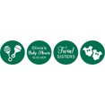 thumbnail image 2 of Darling Souvenir Candy Chocolate Labels Twins Sisters Custom Stickers 190 Pcs-Green, 2 of 2