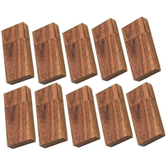 2GB Flash Drive 10 Pack, Walnut Wood Flash Drives USB 2.0 Thumb Drives Wooden USB 2GB USB Stick Memory Stick