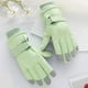 thumbnail image 1 of Guantes de ciclismo con pantalla táctil | Guantes de cinco dedos impermeables, resistentes al viento y cálidos con forro polar | Agarre antideslizante con correa ajustable en la muñeca | Deportes de, 1 of 6