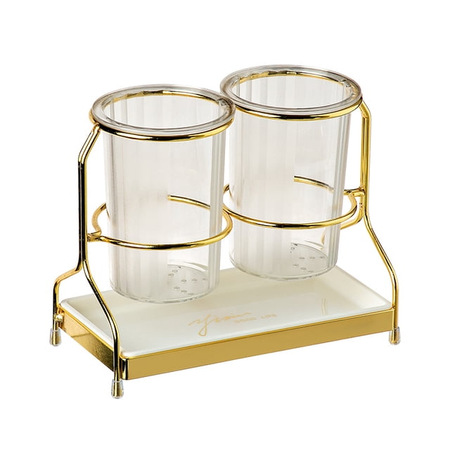 Soporte creativo para palillos, ligero, de lujo, para cocina, escritorio, hogar, almacenamiento de doble capa, palillos, vajilla, cuchillos y tenedores