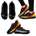 thumbnail image 1 of Zapatillas ligeras con estampado de teclado de piano musical para mujer, zapatos planos de malla, transpirables, con cordones, para primavera, 1 of 6
