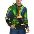 thumbnail image 2 of Goofa St. Patrick's Day4 for Men's Hooded Sweatshirt - Lightweight Pullover Hoodie with Kangaroo Pocket, Perfect for Everyday Wear-3X-Large, 2 of 7