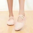 thumbnail image 4 of 1 par de zapatos de baile ligeros sin cordones, zapatos de yoga, suela de gimnasio, zapatos de ballet para niños y adultos, talla 30, 4 of 6