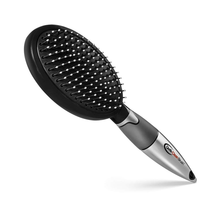 Bossman THE CLAW Round Hair Brush Cleaner Tool 3 Inch - Cleans Boar  Bristle, Wave or Plastic Brushes and Combs - Black Hairbrush Cleaning Rake  - Cat