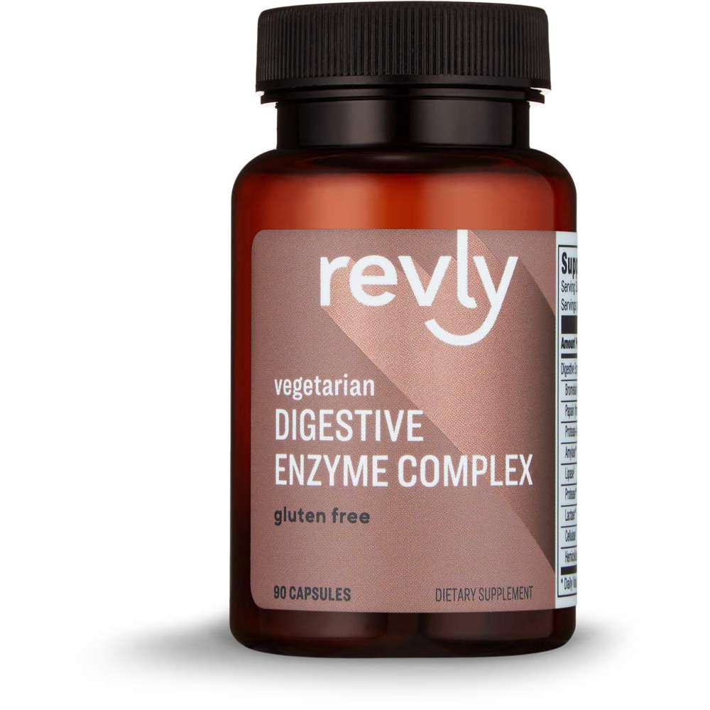 Revly Digestive Enzyme Complex, 90 Count Capsules, 45 Servings