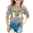 thumbnail image 3 of Hienoo Big Girls Tshirt California Printed Short Sleeve T-Shirt Casual Summer Kids Tee Shirt, 3 of 3