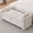 Beige, variant on Upholstered Benches for Indoors — 51" End of Bed Storage Bench with Two Pillows, 350LB Capacity, Hidden Storage Ottoman for Bedroom Entryway, Beige