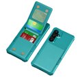 thumbnail image 3 of Allytechgroup Wallet Case for Samsung Galaxy S23 FE, PU Leather Hard PC Back Cover Shockproof Kickstand Bumper Anti-Slip Magnetic Closure Case Cover for Women Men, Green, 3 of 8