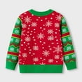 thumbnail image 4 of ATOGUTA Toddler Boy Girl Christmas Sweater Christmas Knitted Pullover Sweater Crewneck Long Sleeve Comfy Soft Jumper Tops Red, Size 3T-8, 4 of 5