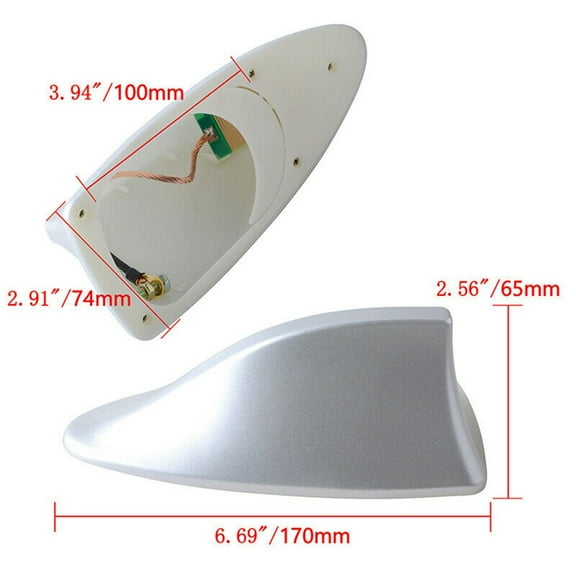 For Hyundai Sonata-Elantra Ebony 2015-2019 Fin Roof Antenna Cover *This Is A Replacement Part for Your Antenna, It Can Enhance T