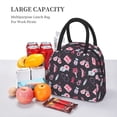 thumbnail image 5 of Yiaed Breast Cancer Awareness1 Print Lunch Bag Adult Insulated Lunch Box, Leakproof Cooler Food Lunch Containers Reusable High Capacity Lunch Tote Bags-One Size, 5 of 6