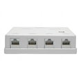 thumbnail image 3 of Eaton Tripp Lite Series Boîte de Montage en Surface Non Blindée Pré-Construite Cat6 4 Ports, 110 IDC, RJ45, Blanc - Boîte de Montage en Surface - RJ-45 X 4 - Blanc, 3 of 7