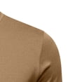 thumbnail image 5 of Rvwovn Men's Turtleneck Long Sleeve Tee, Soft Slim Fit Pullover Basy Layer T-Shirt Fall Winter Wear, 5 of 6