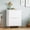 White, variant on Shoe Cabinet Storage, Modern Freestanding Organizer with 2 Flip Drawers, Narrow Shoe Rack for Entryway, Walnut