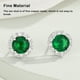 thumbnail image 5 of Guardurnaity 1 par de pendientes de tuerca para mujer, exquisitos y fáciles de combinar, redondos para niñas, fiesta, banquete, pendiente, Ropa, zapatos y accesorios Miscelánea Verde, 5 of 6