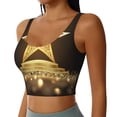 thumbnail image 2 of Sikiie Golden Glitter And Light Sports Bra for Women, Sports Bra Athletic Running Sports Bra, Workout Bra, Yoga Bra-Medium, 2 of 8