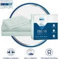 thumbnail image 3 of Degrees of Comfort Coolmax Cooling Fitted Sheet Only, King Size Bed Soft Sheets for Hot Sleepers, up to 15" Deep Pocket, All Around Elastic, Wrinkle Free, Fade Stain Resistant, White1PC, 3 of 15