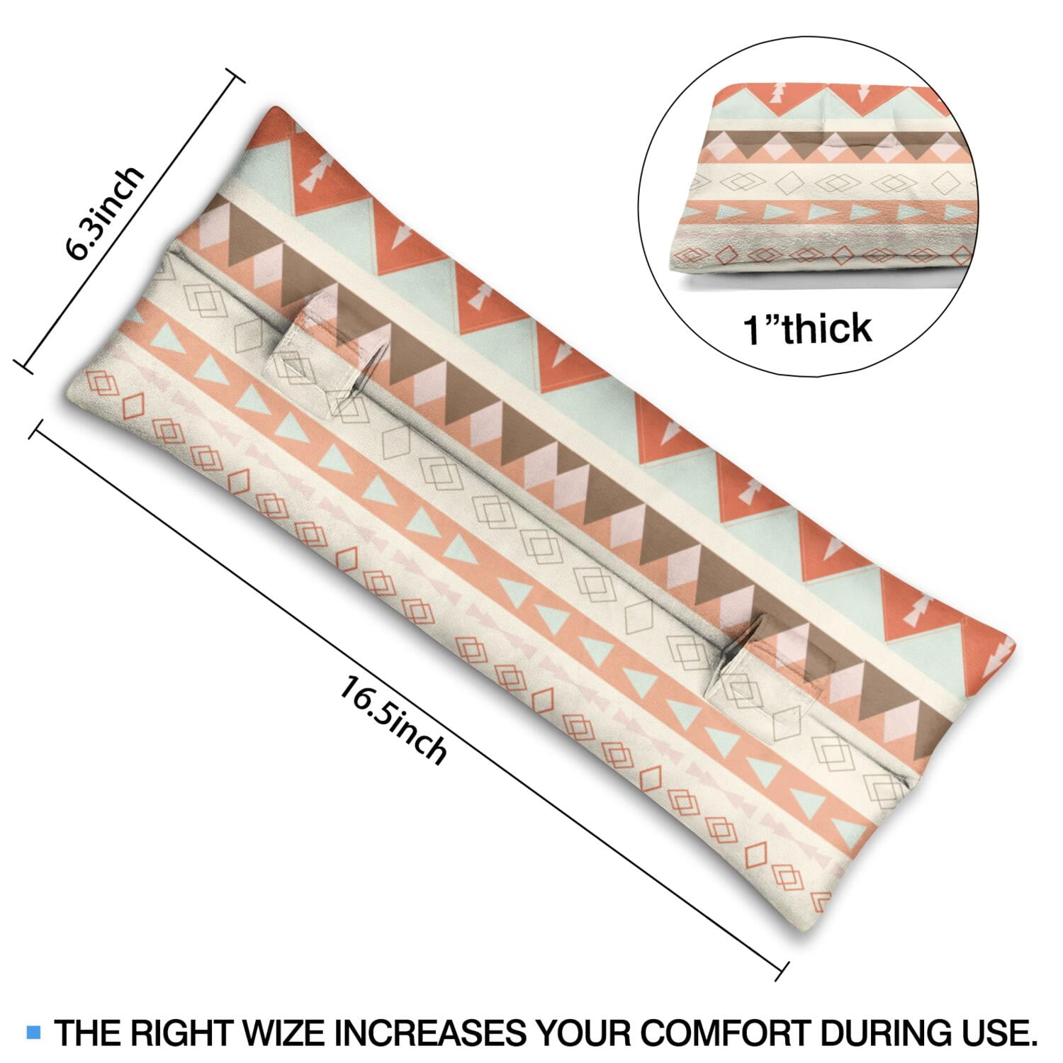 Recovery Seat Belt Cushion Multi-Surgery Support Pillow for Heart & Abdominal Procedures (Symmetrical Design)