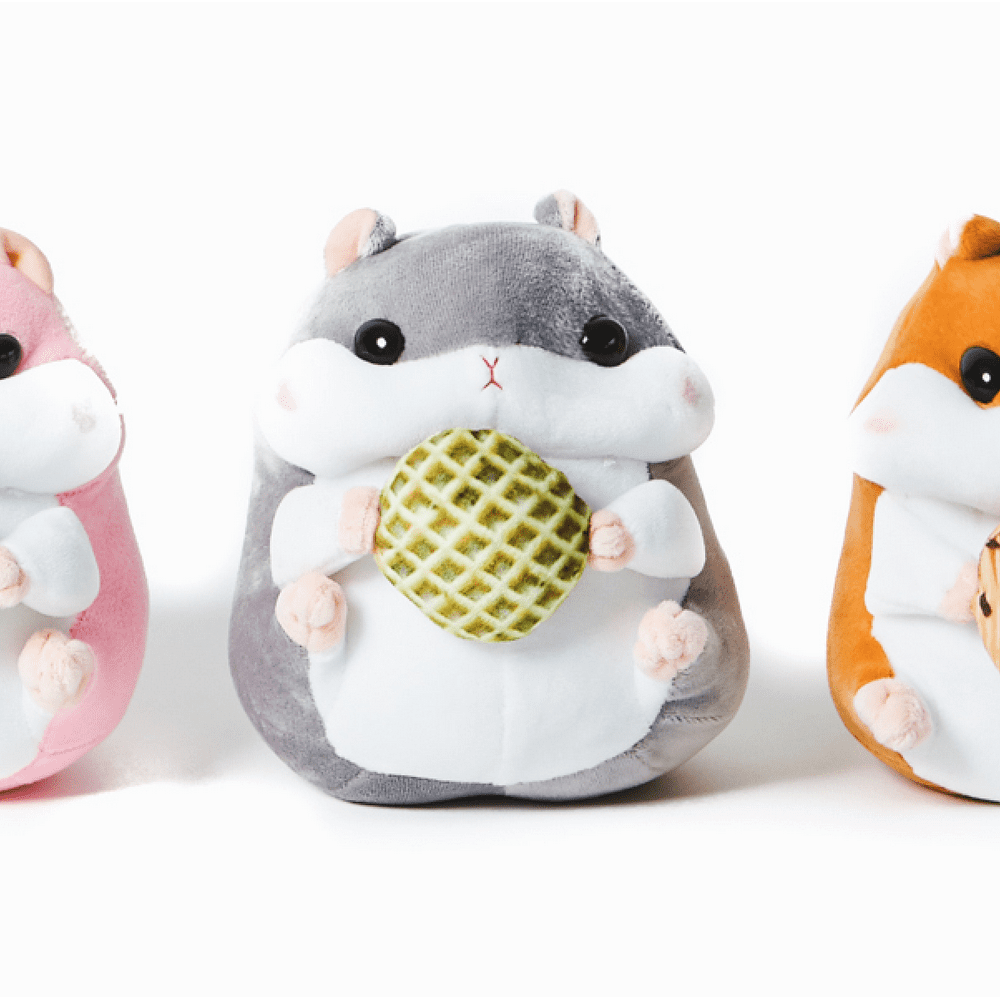 Scooshin Cute Ultra Soft Stuffed Animal 6" Hamster Grey Color Plush