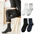 thumbnail image 5 of D-GROEE 5 Pairs Mens Socks Long Socks for Men|Cotton Dress Socks Anti-Sweat|Sports Crew Socks, 5 of 8