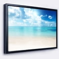 thumbnail image 2 of Sable de la Plage dans la Mer Bleue des Caraïbes - Tableau Moderne sur Toile Encadrée de Paysage Marin, 2 of 3