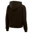 thumbnail image 3 of Women's WEAR by Erin Andrews Brown Cleveland Browns Waffle-Knit Pullover Hoodie, 3 of 4