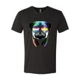 thumbnail image 2 of Wild Bobby, Colorful Pug DJ, Pop Culture, Men Premium Tri Blend Tee, Vintage Black, X-Large, 2 of 4