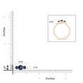 thumbnail image 4 of ANGARA Natural Classic Round Sapphire Three Stone Ring in 14K Rose Gold for Women (Size-4mm) | September Birthstone, Birthday, Anniversary, Jewelry Gift for Women | Natural Blue Sapphire Ring, 4 of 8