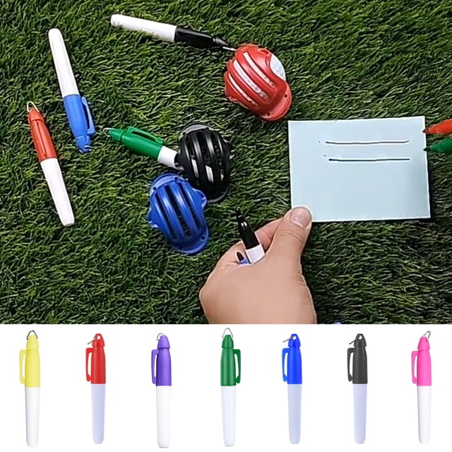 3Pcs Practical Golf Ball Line Pen Clear Handwriting Comfortable to Hold Long Service Life Reliable Golf Marker Pen for Golf Lovers