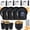 Black, variant on Soulgenix Dinnerware Sets, 42 Pcs Unbreakable Dinnerware Sets for 6, Microwave Dishwasher Safe, Black