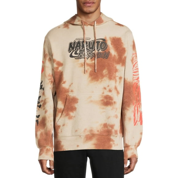 Naruto Tie Dye Kanji Characters Hoodie
