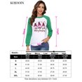 thumbnail image 3 of Merry Christmas Sweatshirts For Women Gnomes Funny Sweatshirt Cute Long Sleeve Xmas Holiday Tree Graphic Pullover Top, Green 2 - 2XL, 3 of 8