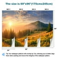thumbnail image 3 of Peel and Stick Wallpaper Waterproof Summer landscape mountains Sunrise Wall Mural Decor Self Adhesive and Removable 69in x 98in, 3 of 8