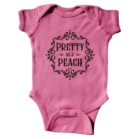 

Inktastic Pretty as a Peach Gift Baby Girl Bodysuit