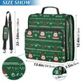 thumbnail image 2 of FORMRS Zipper Binder with Shoulder Strap 1.5-inch Ring 500 Sheet Capacity File Bag, Green Christmas Trees, 2 of 5