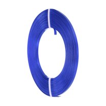 Uxcell 1 Roll Flat Jewelry Craft Wire Craft Wire, 3mm 18 Gauge Aluminum Craft Wire Deep Blue
