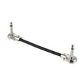 thumbnail image 5 of Cable de audio Ammoon 15 cm / 6 pulgadas Pedal de efectos de guitarra Cable de conexión para instrumentos 1/4 "Conector plateado en ángulo recto Chaqueta de PVC negra, paquete de 6 Tomshoo Cable de audio, 5 of 5
