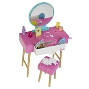 Barbie Doll and Bedroom Playset, Barbie Furniture with 20+ Storytelling Pieces [Walmart Exclusive]