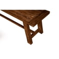thumbnail image 5 of Pemberly Row 60" Dining Bench with Rectangular Seat in Rich Brown Acacia Wood, 5 of 9