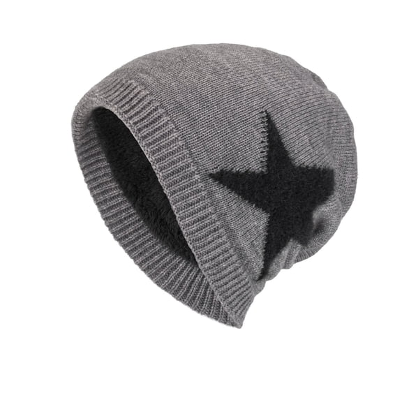 LIZUOJUN Under $3 Cute Casual Thick Knit Slouch Beanie For Women One Size Soft Knit Fabric Loose Lazy Style Winter Warm Head Cap A