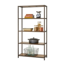 TRINITY 5-Tier 32x12x60 Bamboo Shelving - Bronze Anthracite®